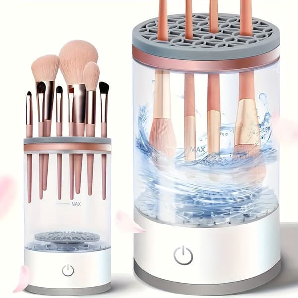 Automatisk makeupbørsterenser (Plug-in version - hvid)
