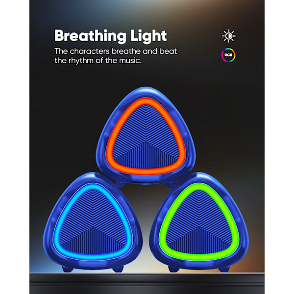 Portabel Trådlös Bluetooth-högtalare Ipx5 Vattentät, Upp Till 20 Timmar Batteritid Blå