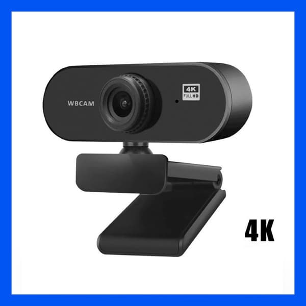 webcam 4K HD, ei vaadi ohjaimia, sisäänrakennettu mikrofoni