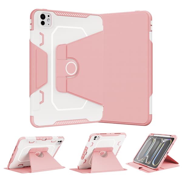 Fodral för iPad 10.9 Roterande Fäste (Rosa)