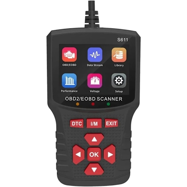 S611 OBD2 Scanner Bil Felkodsläsare Professionell Bilmotor Feldiagnostik