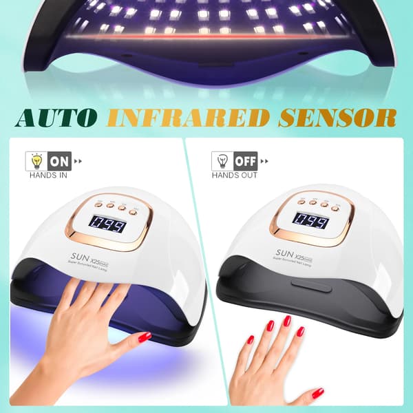 Negletørrer 81 UV/LED lampeperler med timer til geltørrer