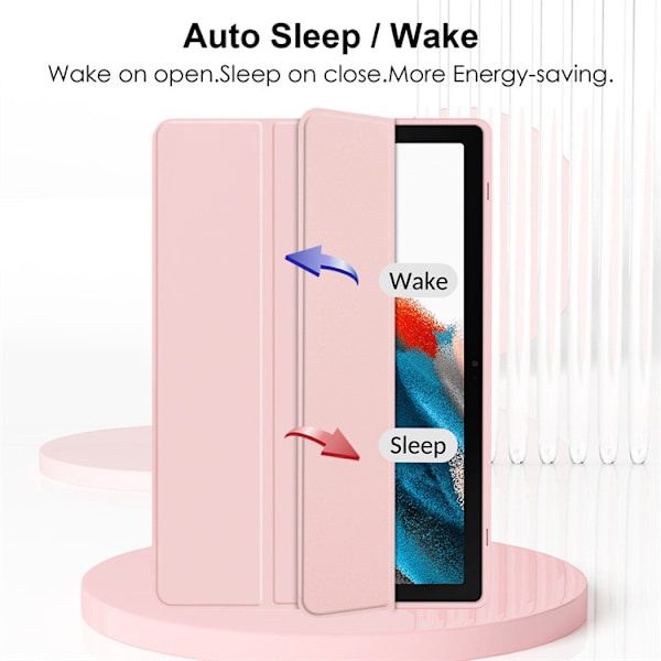 Fodral för Samsung Galaxy Tab A9 plus 11 2023 Akryl Tablet Skyddsfodral - rosa