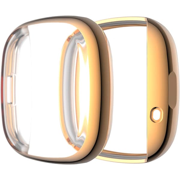 Suojakotelo Fitbit Versa 3/Sense -älykellolle (ruusukulta)