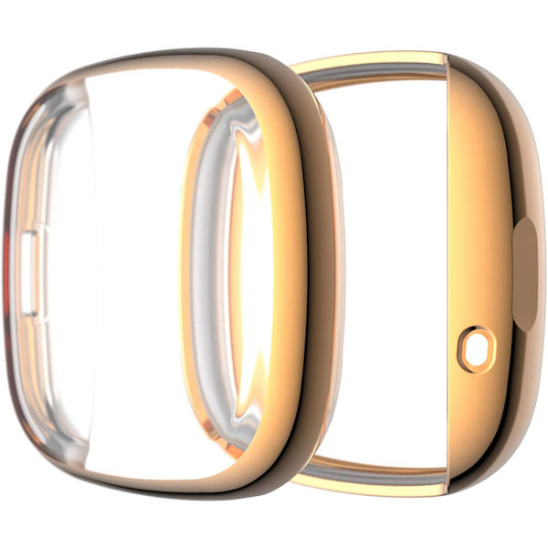 Suojakotelo Fitbit Versa -älykellolle (ruusukulta)