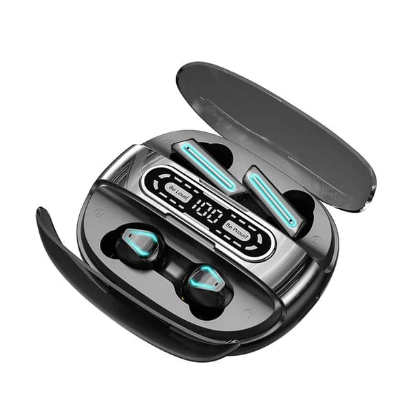 Ægte trådløse Bluetooth-hovedtelefoner M56 Bluetooth-headset par stil to par touch digital display trådløs sort