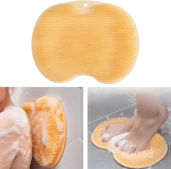 Anti-slip Brusefodsskrubber Massager (https://www.amazon.com/-/es/Hfpengzan-Alfombrilla-exfoliante-almohadilla-limpiador/dp/B0BN5GSBYZ)