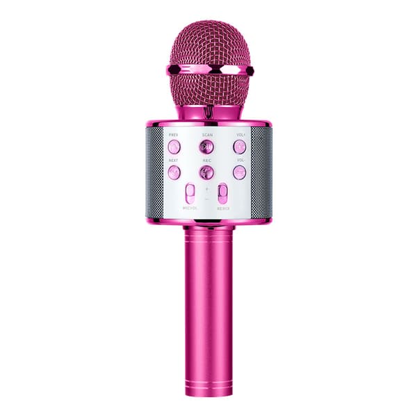 Trådløs Bluetooth mikrofon, Karaoke mikrofon (Rosarød)