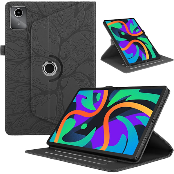 Fodral för Lenovo Tab M11 11 2024 TB330FU Trädmönster svart