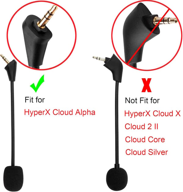 Erstatningsmikrofon for Kingston HyperX Cloud Alpha