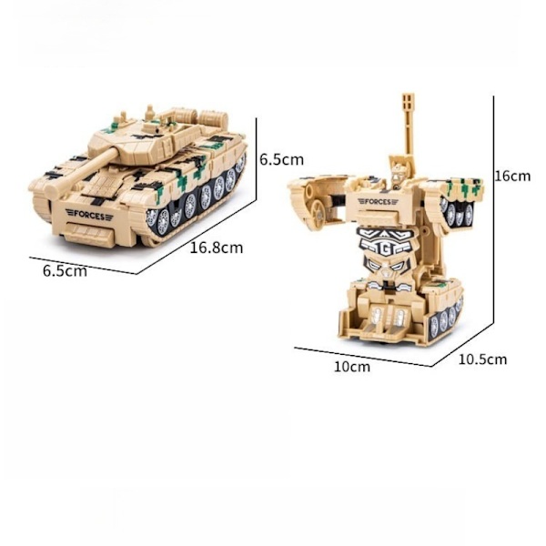 Leksaksbil Mini transformerbar leksaksrobot (Flygplan grön)