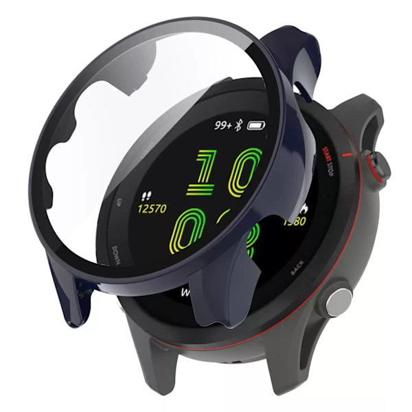 Lämplig För Garmin Forerunner 265S Skyddsfodral Bläckblå