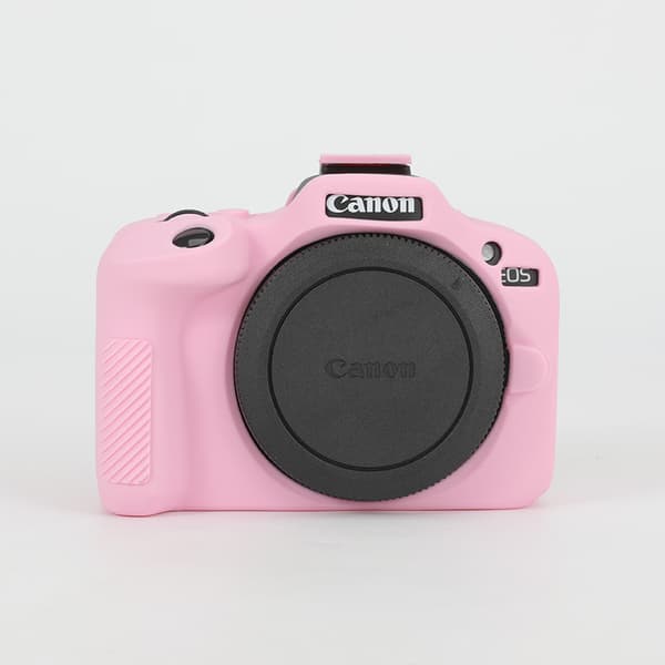 Kotelo Canon EOS R100 -silikonikameratarvikkeille (pink)
