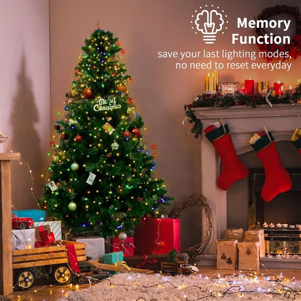 Julelys, LED-lyskjede, USB 2M 400LED med fjernkontroll