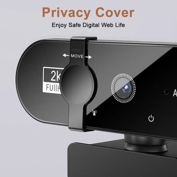 webcam 2K HD USB-kamera med mikrofon