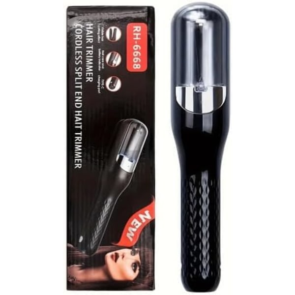 Hårtrimmer Unisex Reparationstrimmer För Trasiga, Frissiga, Torra, Skadade Och Sköra Kluvna Toppar （svart）