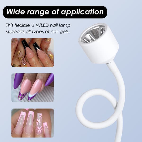 Negletørrer USB UV/LED tørremaskine Hvid
