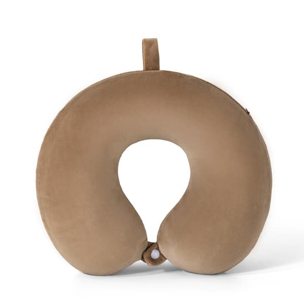 Nackkudde Memory Foam Portabel U-formad Resekudde Cervical Support Kudde (Khaki)