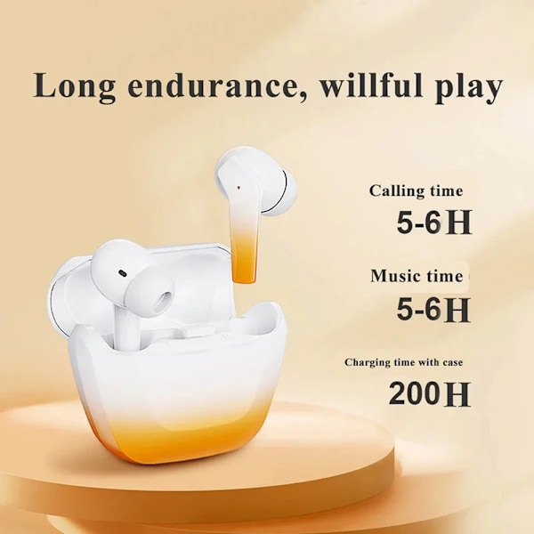 True Wireless Bluetooth Hörlurar ANC Brusreducerande Bluetooth Hörlurar 5.3 Svart
