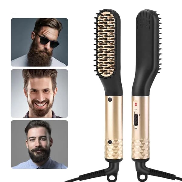 Plattång Skäggstyling kam guld