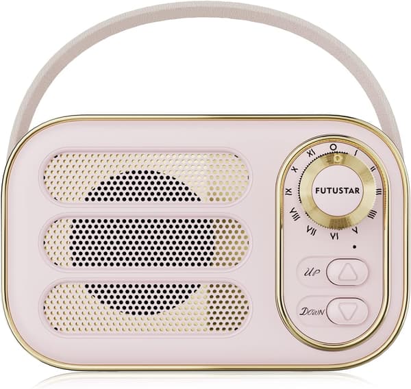 Trådløs Bluetooth-høyttaler Gave til venner Lys rosa