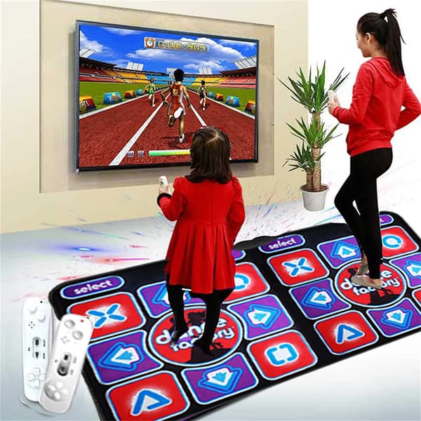 Dobbel dansematte med 2 fjernkontroller (Modell 039)