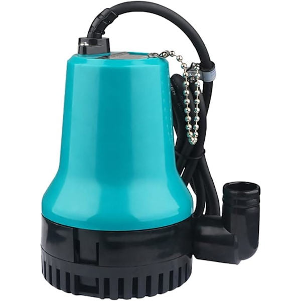 Solardriven dränkbar pump DC 24V (60W, 2.5A) 4.35m³/H vatten cirkulation bevattning fontän (blå)