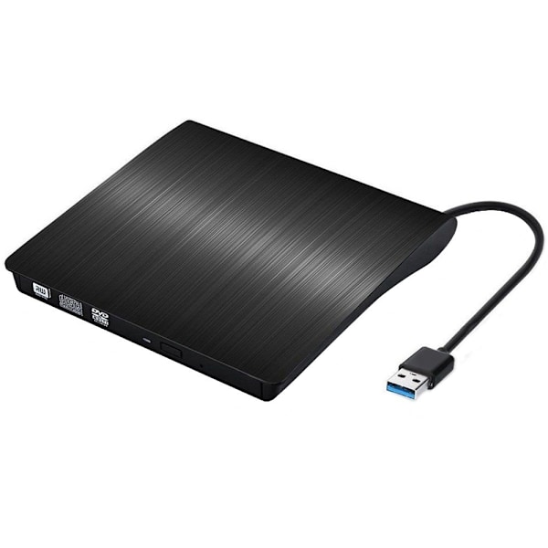 Kannettava ulkoinen CD-asema USB 3.0, nopea DVD/CD ROM -poltin, Plug and Play
