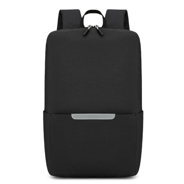 Laptopväska med reflexremsor i svart