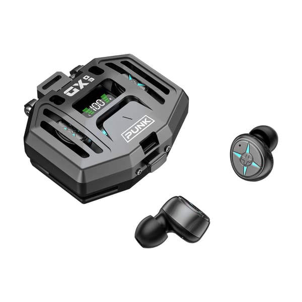 True Wireless Bluetooth Hörlurar Vattentäta Tws Mikrofon Sport Öronproppar Blå