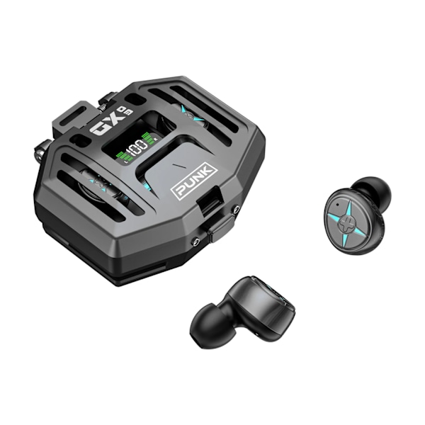 True Wireless Bluetooth Hörlurar Vattentäta Tws Mikrofon Sport Öronproppar Svart