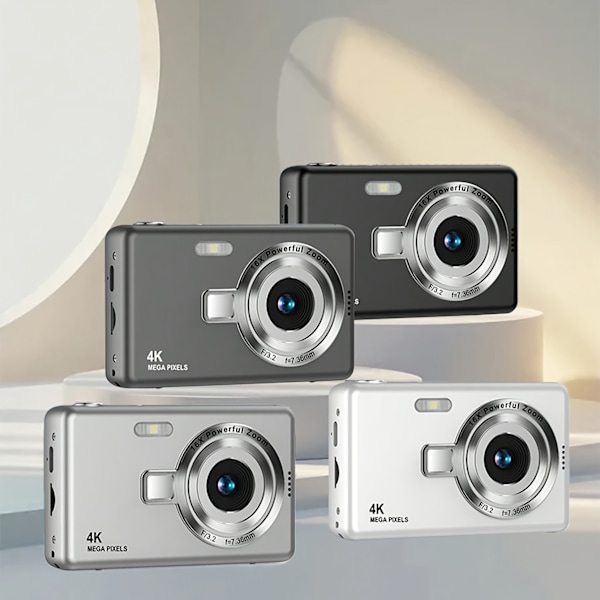 Digital Kamera Portabel Digitalkamera HD Autofokus Med 32G Kort Lila