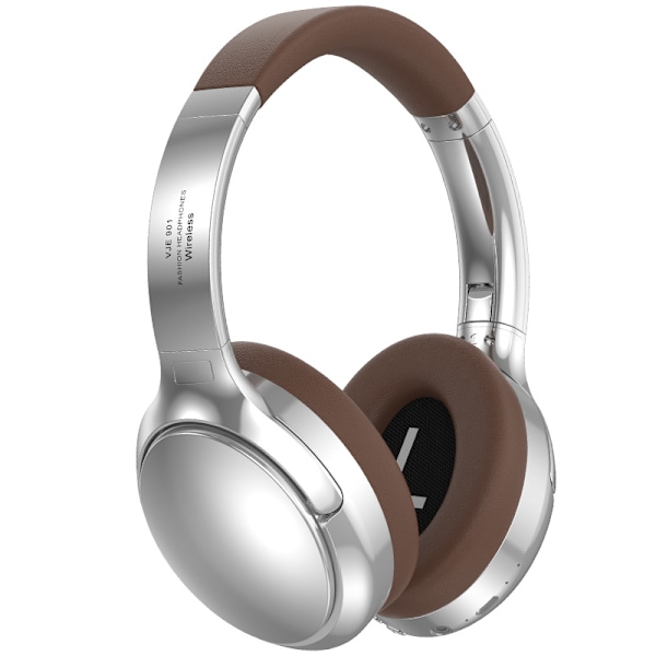 Vje901 Hovedmonterede Bluetooth-hovedtelefoner Brun