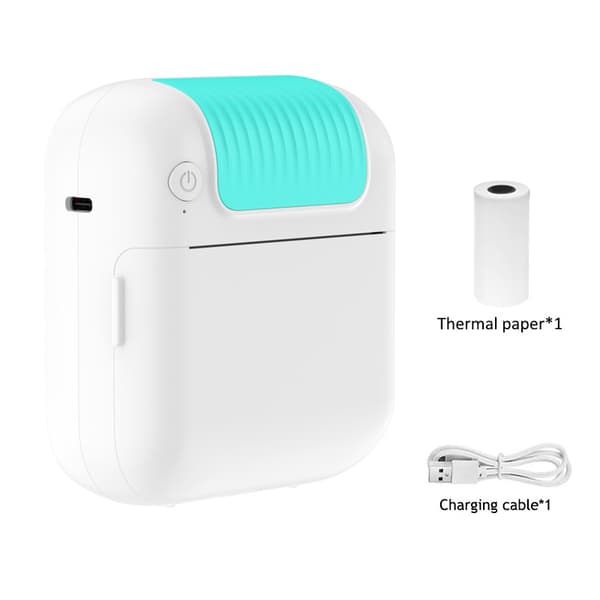 Bluetooth termisk printer blå