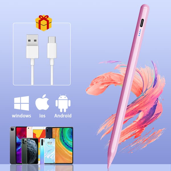 Styluspenna tillgänglig för Android/iOS rosa