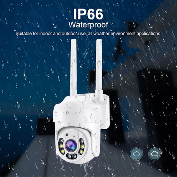 1080P 360 Dome Kamera USB-laddning AI Rörelsedetektering 360 Graders Panoramisk Övervakning