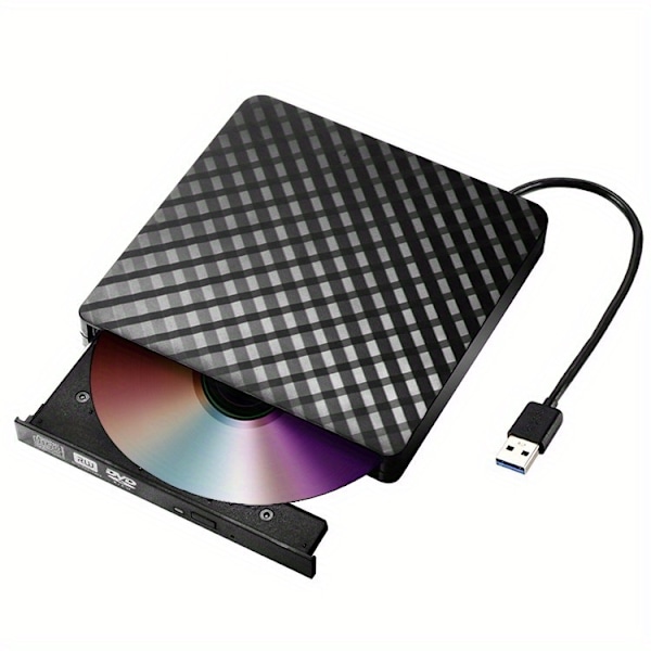 Ulkoinen DVD-asema kannettava USB 3.0 DVD-soitin CD ROM -poltin