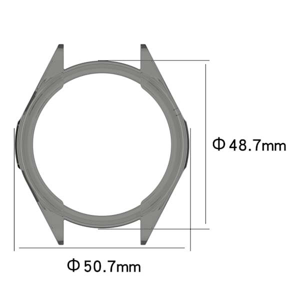 Skyddsfodral för Huawei Watch Gt Runner Transparent Vit