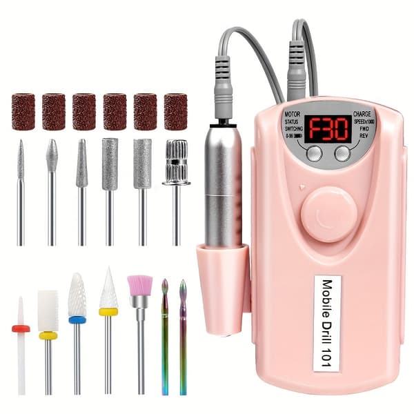 Elektrisk negleslibemaskine til manicure, pedicure og eksfoliering