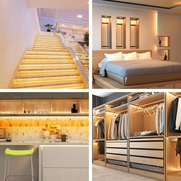 LED-strips Varmhvite LED-lys, med fjernkontroll (3 meter)