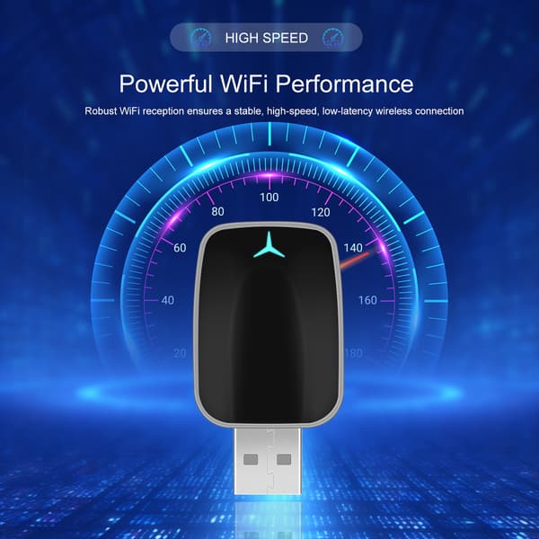 Langaton CarPlay-sovitin, 2-in-1 Plug And Play