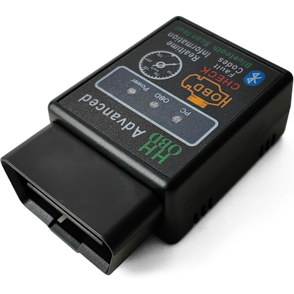 Bluetooth OBD2 Trådlös Scanner Diagnostikverktyg, Kompatibel med iOS & Android & Windows