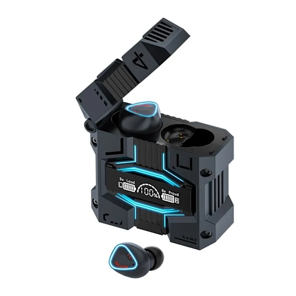 True Wireless Bluetooth Hörlurar M45 TWS Bluetooth Touch Brusreducering Stereo Vattentät med Mikrofon Svart