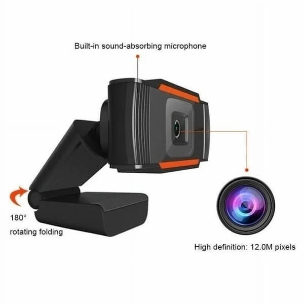 Webbkamera 1080P HD med inbyggd mikrofon