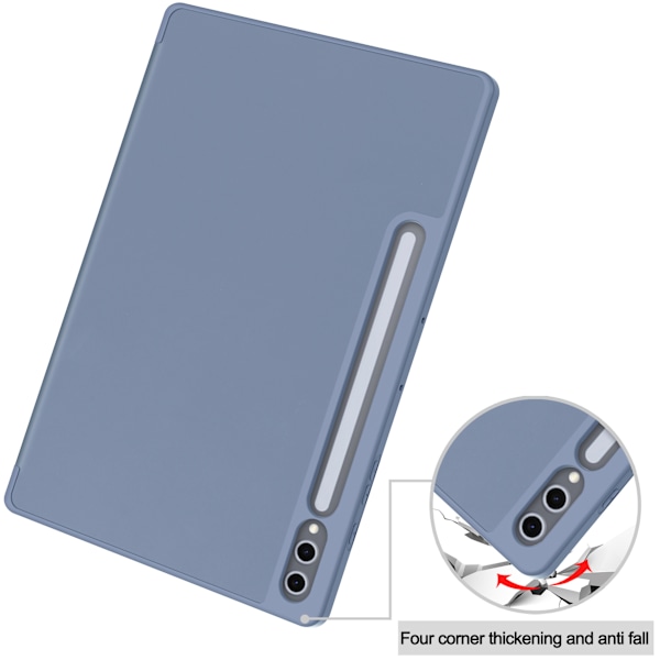 Fodral för Samsung Galaxy Tab S10 Ultra 14.6 Solid färg skyddsfodral lila