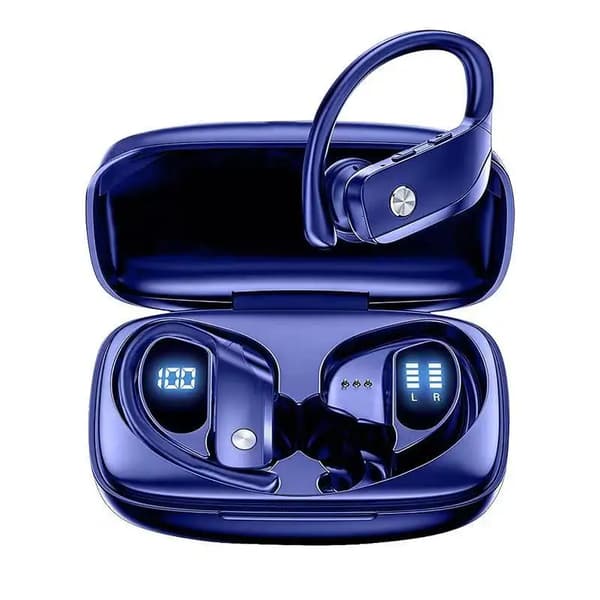 True Wireless Bluetooth Hörlurar TWS T16 5.1 HIFI touch låg latensläge BLÅ