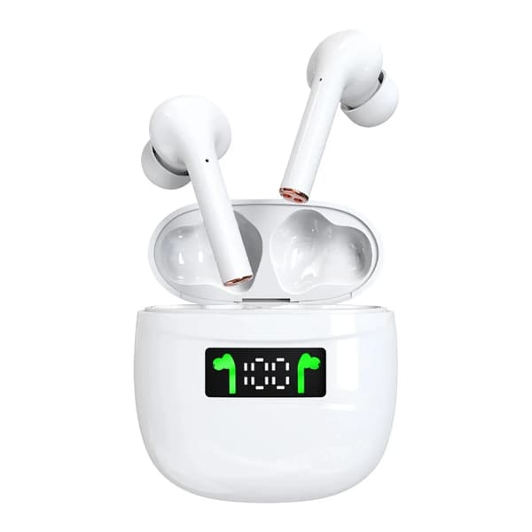 True Wireless Bluetooth Hörlurar J3pro 9D Stereo Vattentäta Brusreducerande Vita