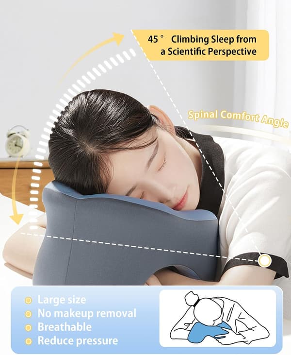 Nackkudde Memory Foam Komfort U-formad Resekudde 360° Huvudstöd Kudde Justerbart Spänne Grå