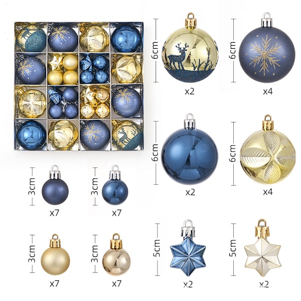 Julgranskulor Julgransprydnader (Set-23)
