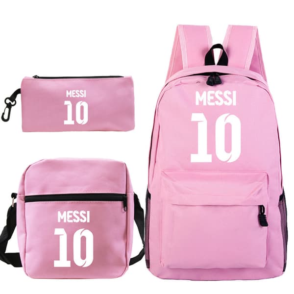 Lionel Messi Student Ryggsäck 3-Delars Set 14